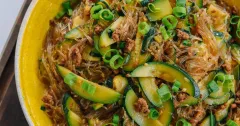Zucchini and Glass Noodles Stir-Fry