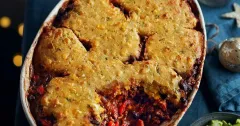 Beef and Chorizo Cornbread Tamale Pie