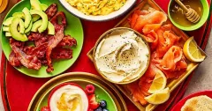Family Breakfast Board with Scrambled Eggs
