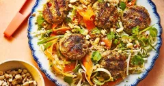Vietnamese Noodle Salad with Lemongrass Pork Patties