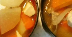 Pork Miso Soup with Root Vegetables and Tofu