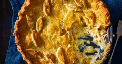 Creamy Leftover Turkey and Leek Pie