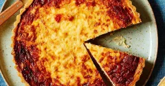 Savory Crab, Leek, and Cheddar Tart