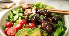 Asian Glazed Salmon Salad