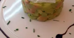 Salmon Tartare with Avocado and Potatoes