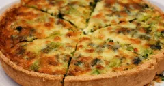 Official Coronation Quiche with Spinach and Broad Beans