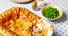 Creamy Chicken and Bacon Puff Pastry Pie