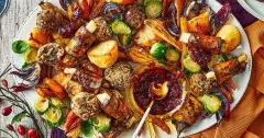 Vegetarian Christmas Dinner Traybake