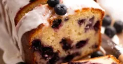 Glazed Lemon Blueberry Bread