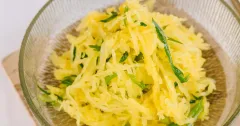 Chilled Spaghetti Squash Salad with Scallion Oil