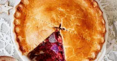Spiced Beetroot and Spelt Pie with Horseradish Pastry