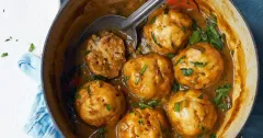 Hearty Vegetable Stew with Fluffy Suet Dumplings