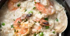 Creamy Prawn and Pea Risotto