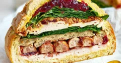 Ultimate Christmas Leftovers Pressed Sandwich