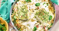 Fragrant Cod Biryani with Coriander Marinade