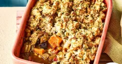 Spicy Vegetable Pie with Peanut Butter Mash