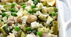 One-Pot Chicken and Green Vegetable Pilaf