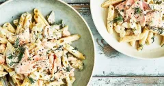 Creamy Salmon Pasta with Lemon and Dill