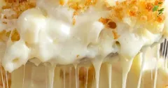 Creamy Baked Mac and Cheese with Crispy Panko Topping