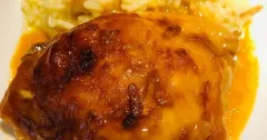 Baked Apricot Teriyaki Chicken Thighs