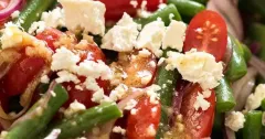 Vibrant Green Bean Salad with Cherry Tomatoes and Feta