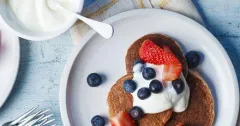 Fluffy Healthy Banana Oat Pancakes