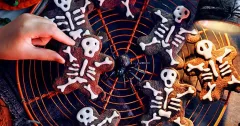 Spooky Chocolate Skeleton Biscuits