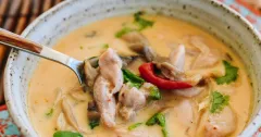 Authentic Tom Kha Gai (Thai Coconut Chicken Soup)
