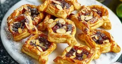 Almond Mincemeat Puff Pastry Tarts