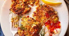 Crispy Feta, Courgette and Spring Onion Fritters