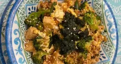 Kimchi Tofu Fried Rice with Broccoli