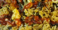 Yellow Rice and Collard Greens Stir-Fry