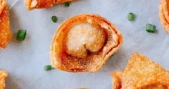 Crispy Fried Pork Wontons with Dipping Sauces