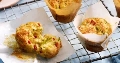 Savory Courgette and Parmesan Muffins