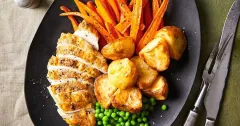 Air Fryer Roast Chicken Dinner