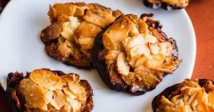 Chocolate-Dipped Almond Florentines