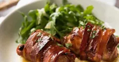 Brown Sugar Bacon-Wrapped Chicken Thighs