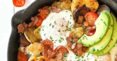 Crispy Chorizo and Smashed Potato Breakfast Hash