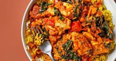 Chicken Saag with Brown Basmati Rice