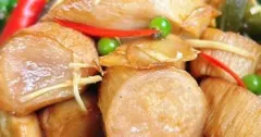 Nấm Đùi Gà Kho Gừng Tiêu Xanh Chay Đậm Đà