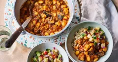 Butter Bean Curry with Aubergine