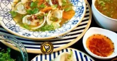 Vegetable Wonton Soup with Spicy Chili Garlic Oil