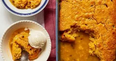 Passion Fruit Lemon Self-Saucing Pudding