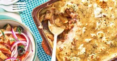 Vegetarian Pastitsio with Lentils and Feta