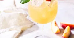Smoky Peach & Lychee Iced Tea Cocktail
