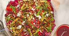 Roasted Zucchini, Cherry and Feta Salad