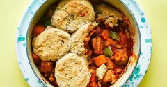 Pork and Butternut Squash Goulash Cobbler