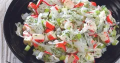 Crab Stick Rice Noodle Salad