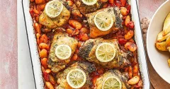 Lemon Herb Chicken Traybake with Butter Beans & Wedges
