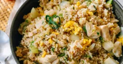 Anchovy Chicken Fried Rice